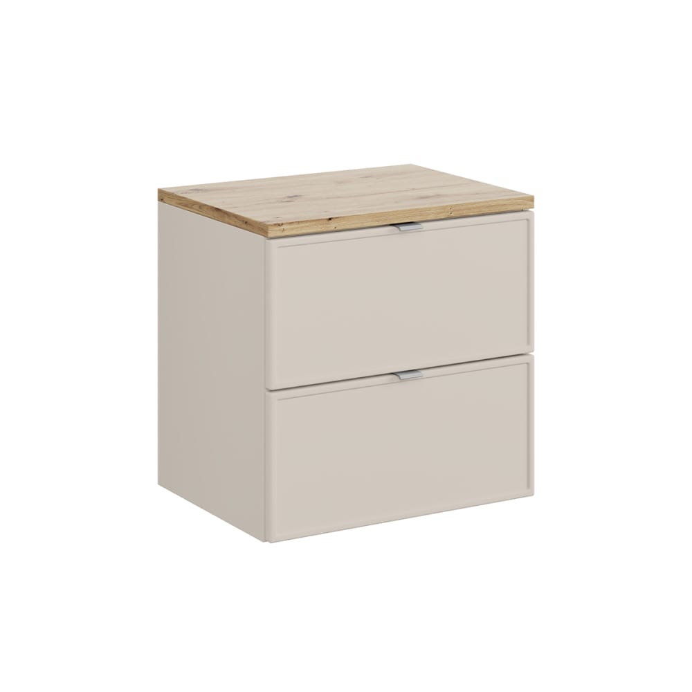 Meuble sous-vasque plan de toilette stratifiés beige