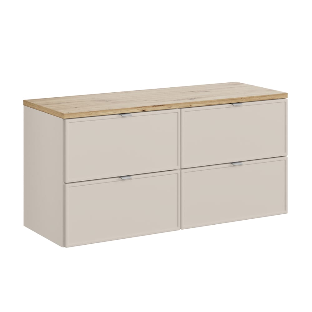 Meuble sous-vasque stratifiés beige