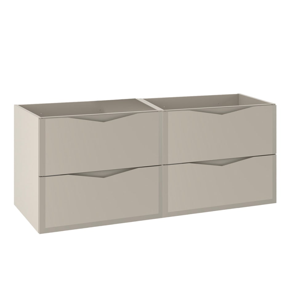 Petits meubles Meuble sous-vasque 120cm panneaux mélaminé et mdf beige Beige Panneau De Particules - 120x50x46cm