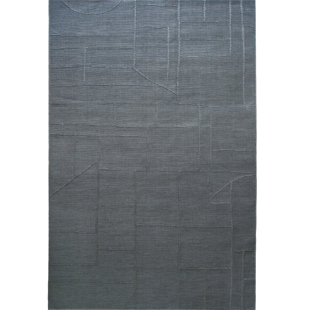 Tapis extérieur intérieur aspect jute gris 160x225