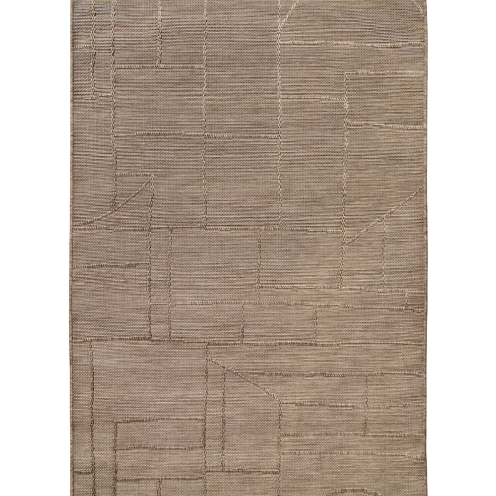 Tapis extérieur intérieur aspect jute beige 120x160