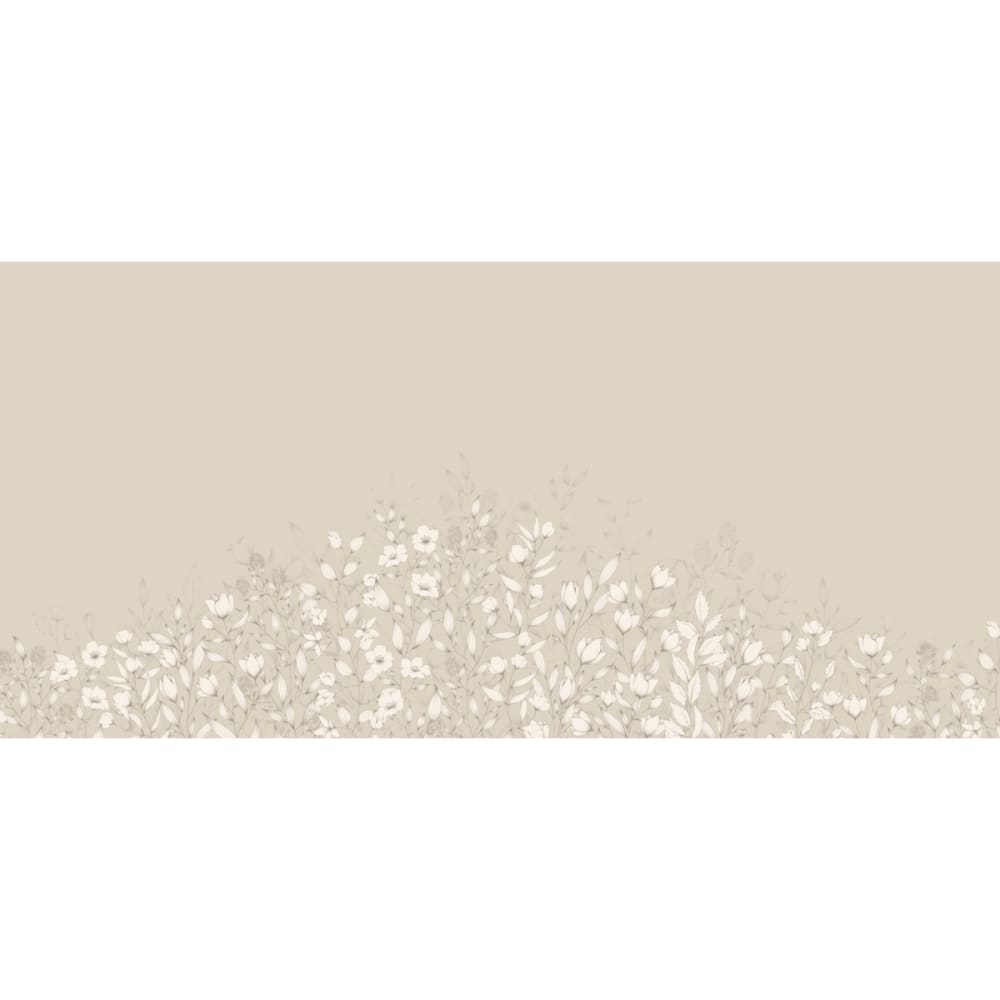 Papier peint ode au feuillage, beige 525 x 250cm — vue 3