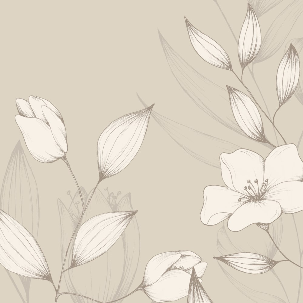 Papier peint ode au feuillage, beige 525 x 250cm — vue 4