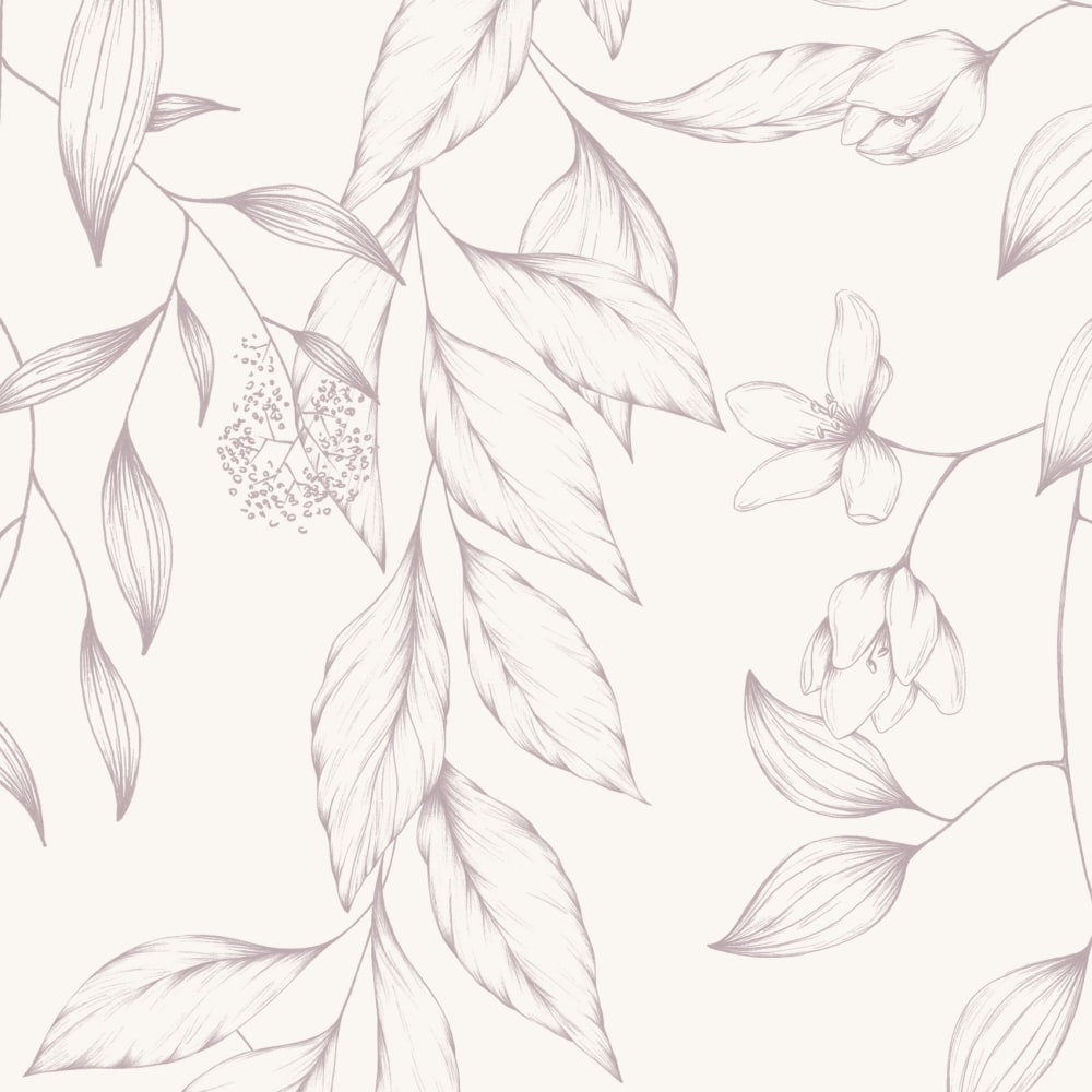 Papier peint florale, rose 450 x 250cm — vue 4