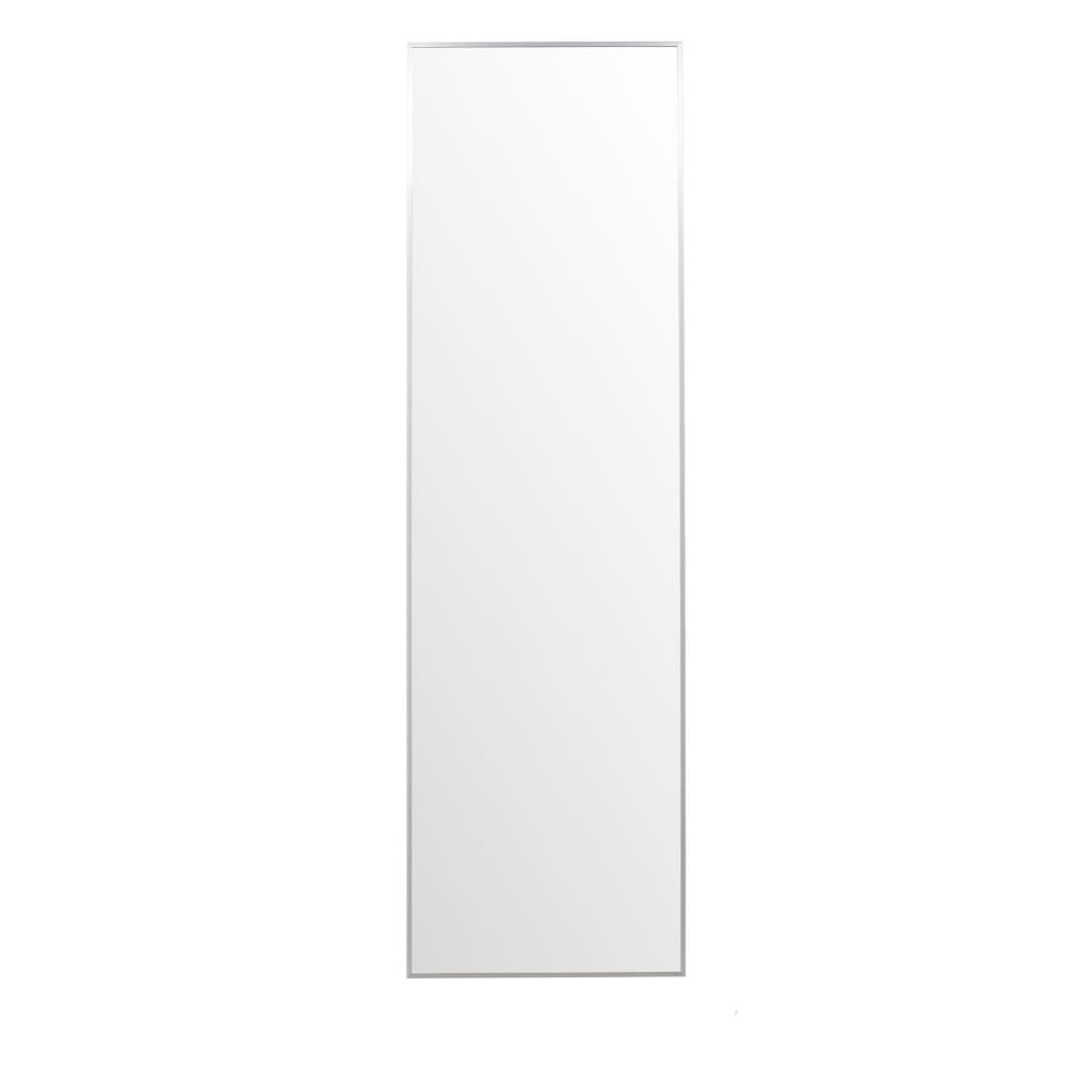 Miroir rectangulaire en aluminium 220x67cm - Argent