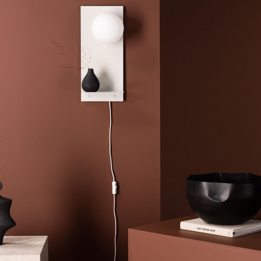 Applique murale contemporaine en métal - Beige