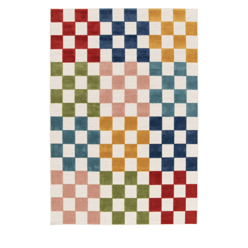 Tapis int/ext géométrique - 160x230cm multicolore polypropylène — vue 4