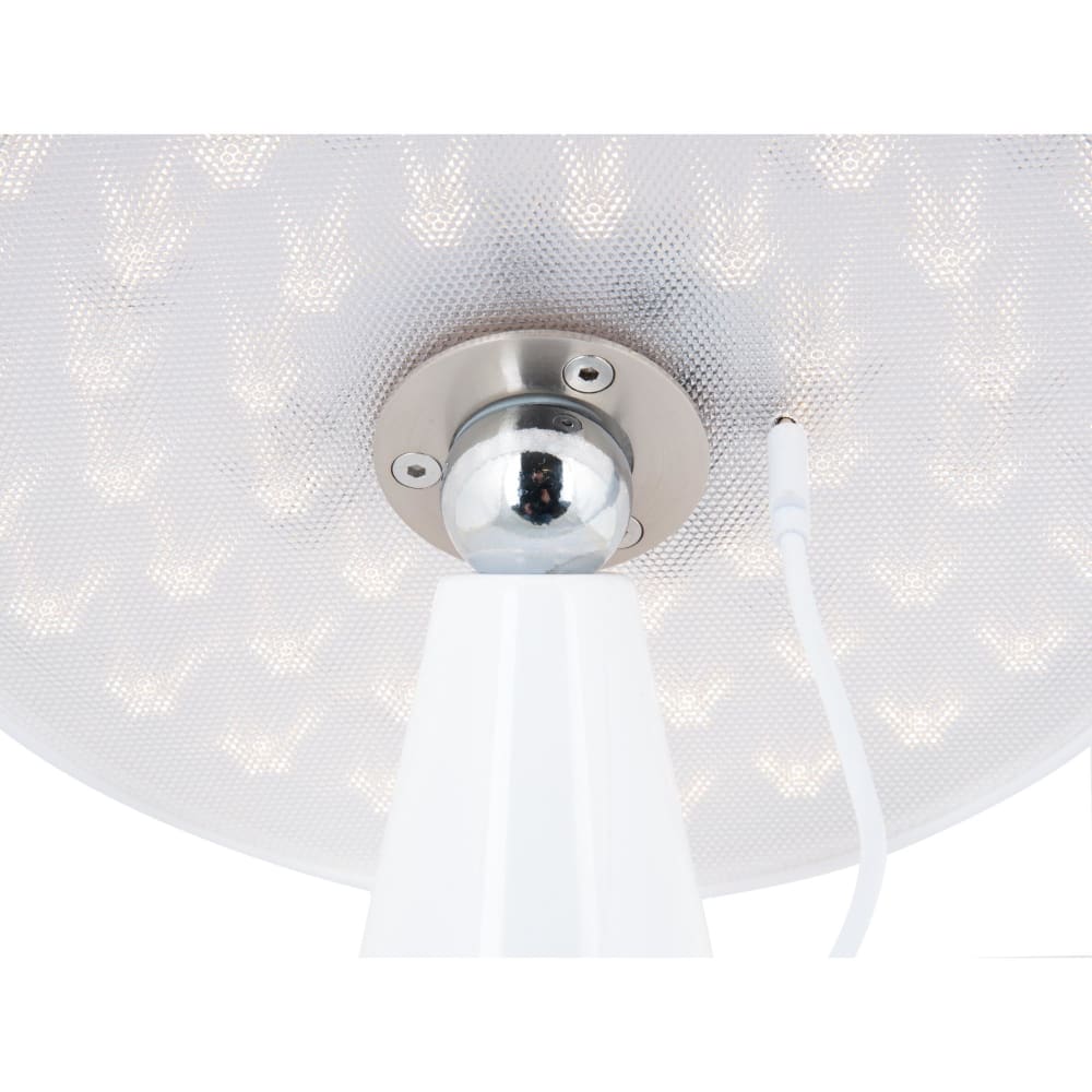 Lampe de table mélamine blanc ø23cm — vue 3