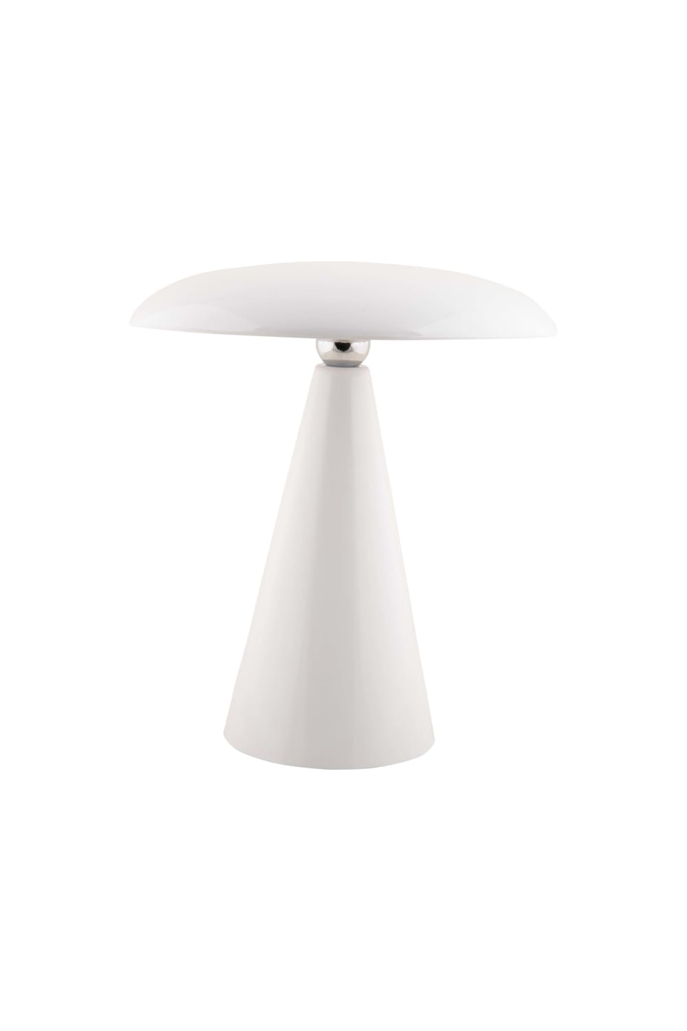 Lampe de table mélamine blanc ø23cm — vue 4