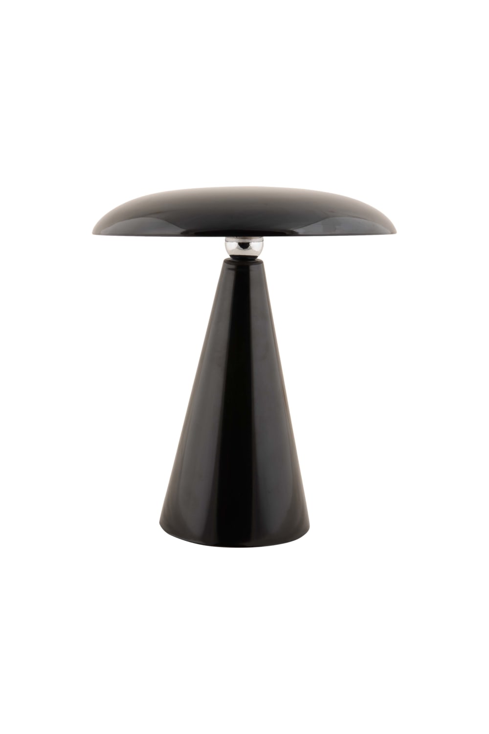 Lampe de table mélamine noir ø23cm — vue 4