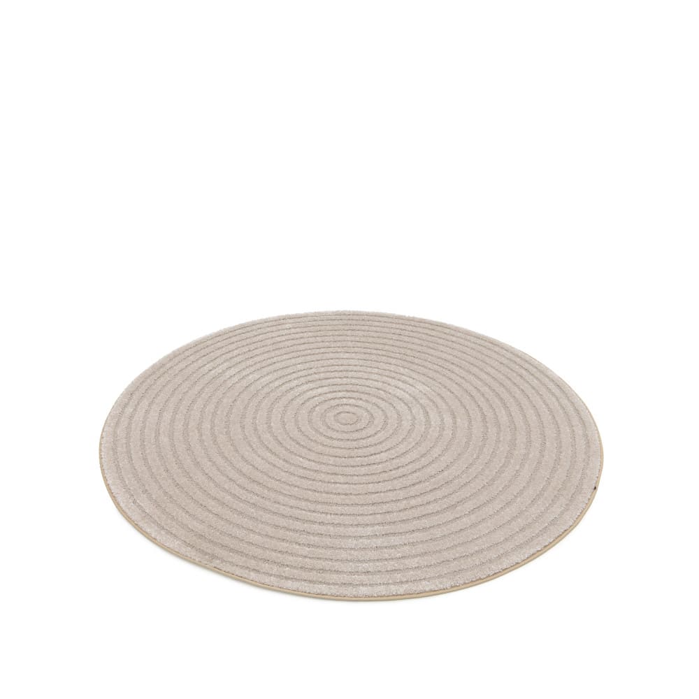Tapis rond - ø160cm beige polypropylène — vue 3