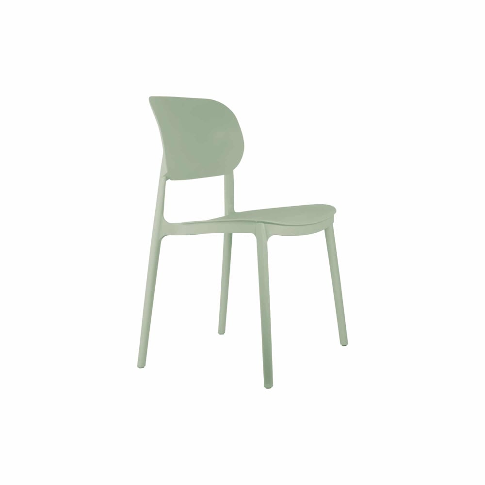 Chaise de salle á manger polypropylène - pp vert 49x42x81.5cm