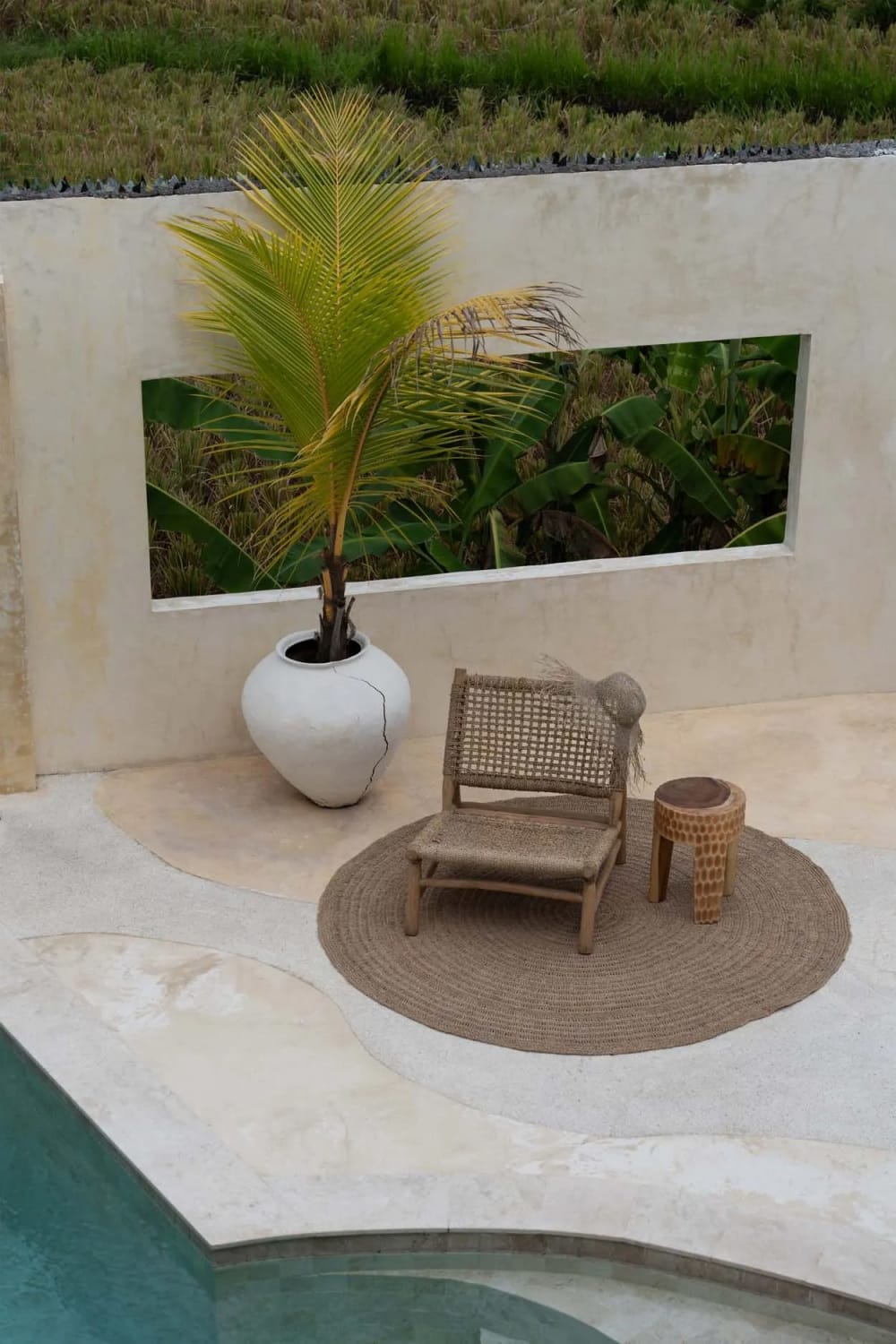 Tabouret bois suar marron 35x35x45cm