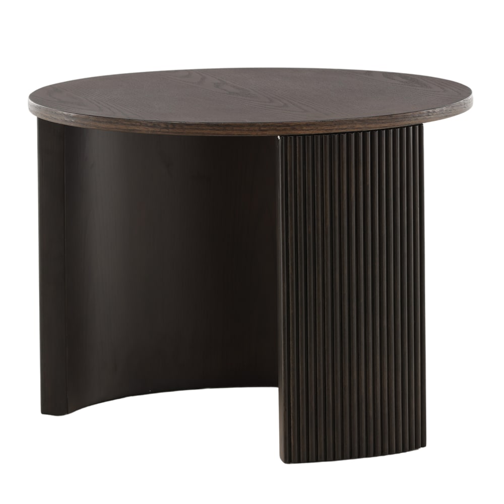 Venture Home Couchtisch Ø60cm, Dunkelbraun style modern - Spanplatte