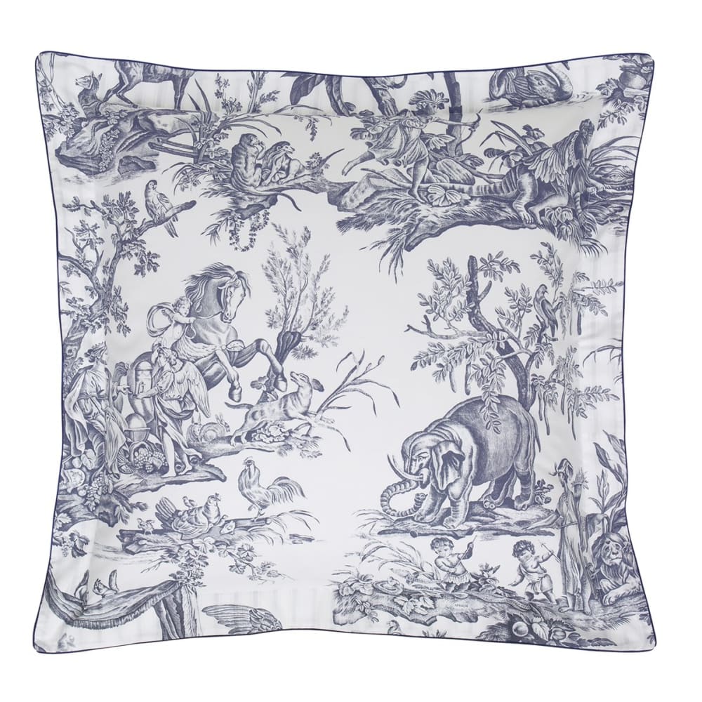 Taie d'oreiller coton bleu foncé 50x75 cm