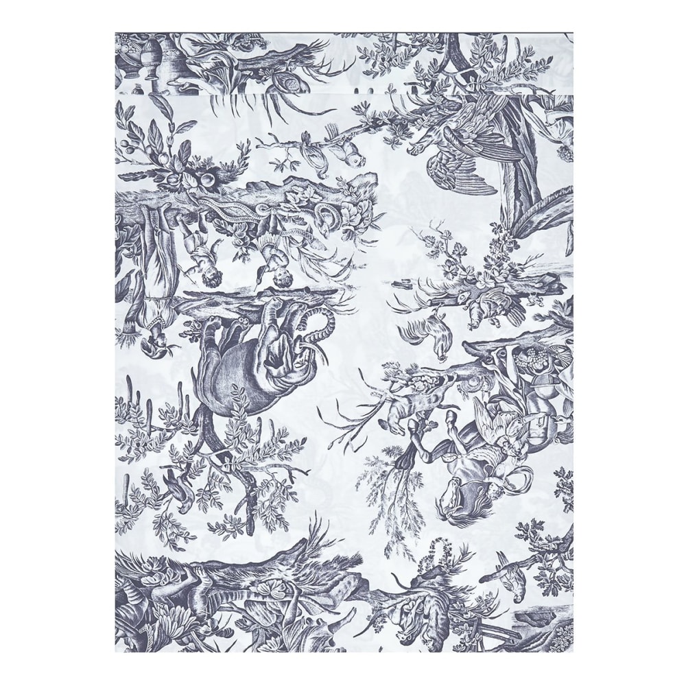 Drap plat coton bleu foncé 270x295 cm