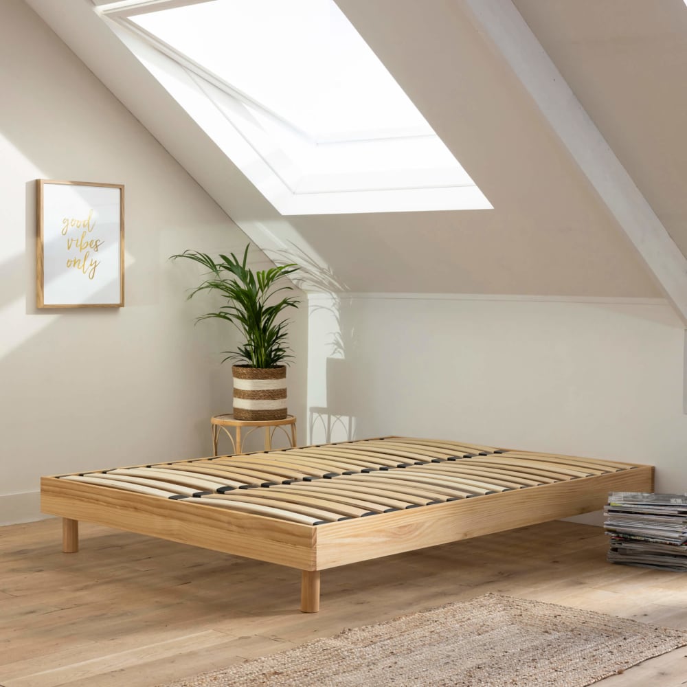 Sommier kit en bois massif 13 cm naturel 140x200 - Maisons du Monde