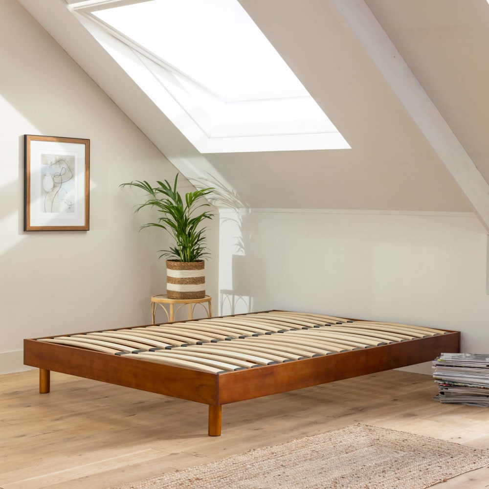 Sommier kit en bois massif 13 cm noisette 140x200 - Maisons du Monde