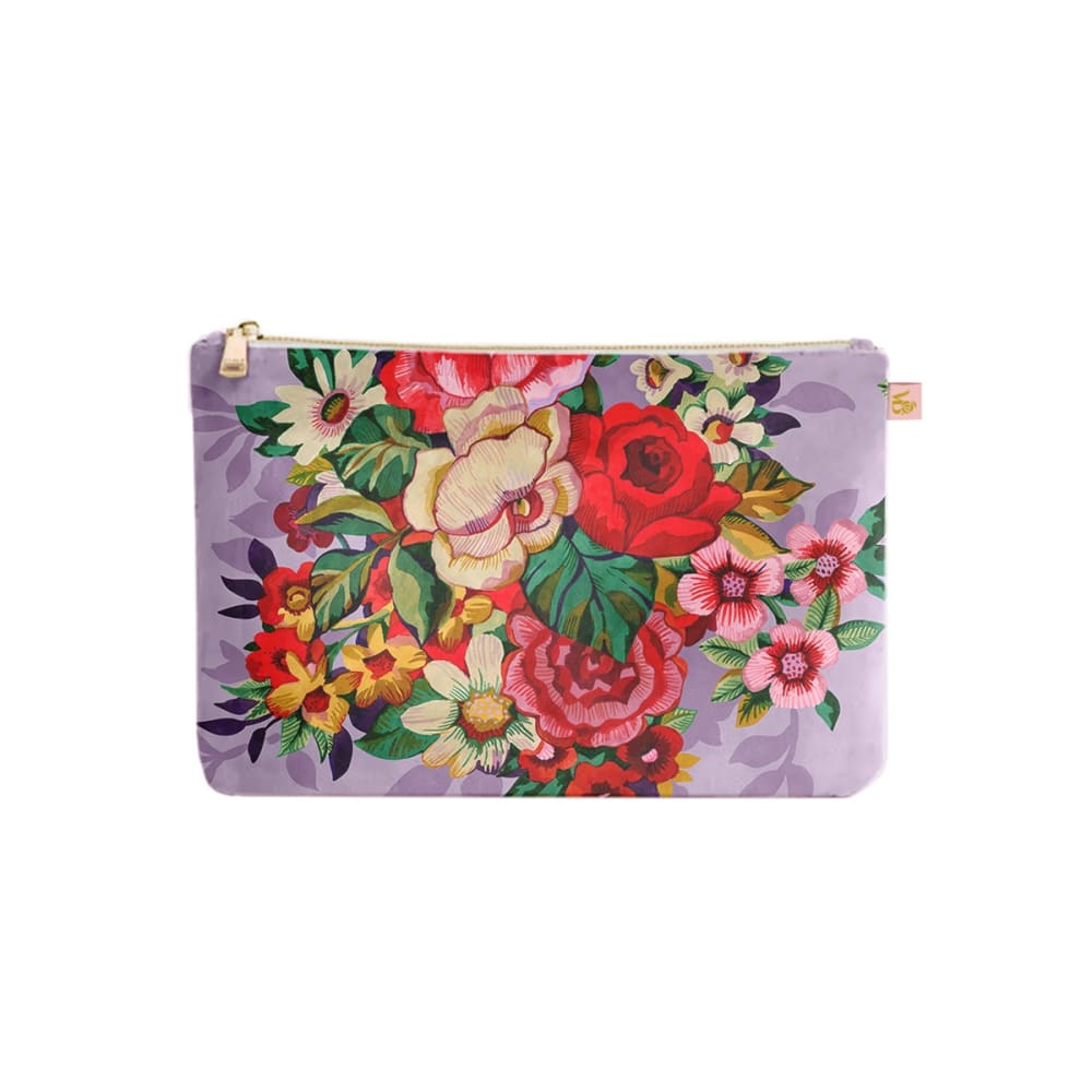 Vent de Bohème Porte-monnaie velours mia lila Violet Certifié Oeko-Tex