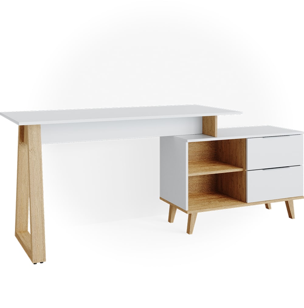 bureau avec tiroirs xl,
