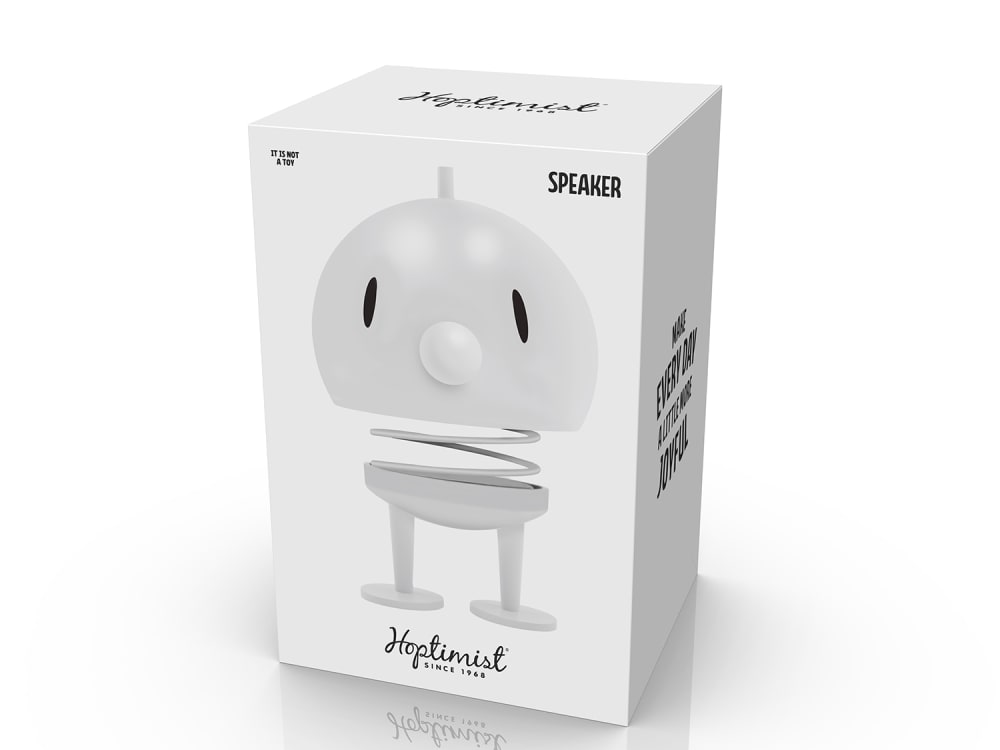 Figurine haut-parleur xl blanc doux - Maisons du Monde