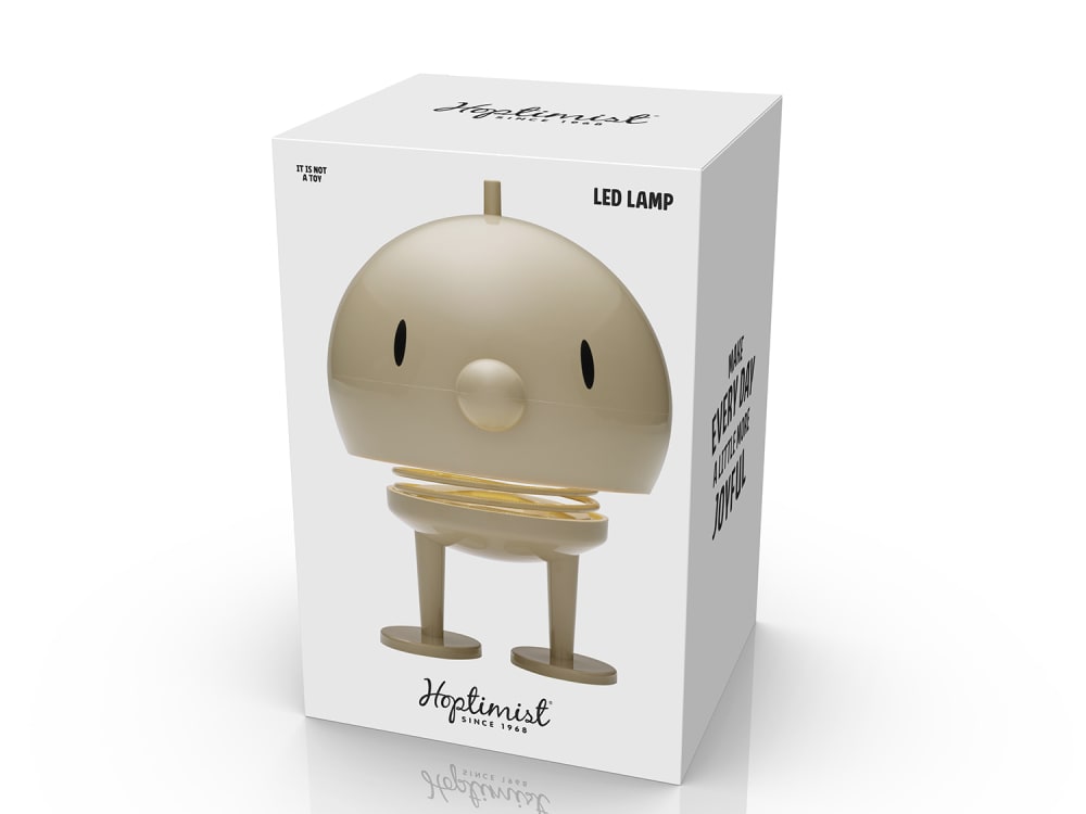 Figurine lampe LED nomade XL latte