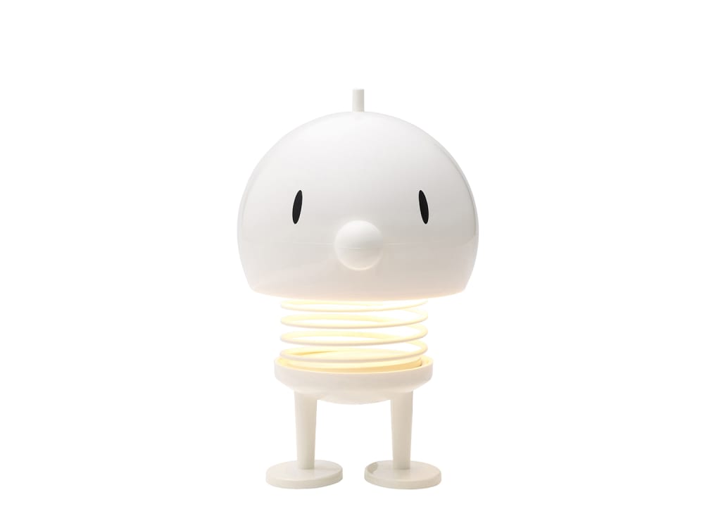 Figurine lampe LED nomade L blanc