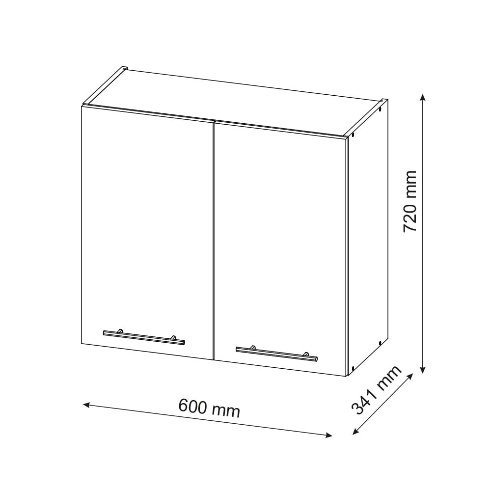 Hängeschrank, Grün-Gold Landhaus 60 x 72cm - Maisons Du Monde