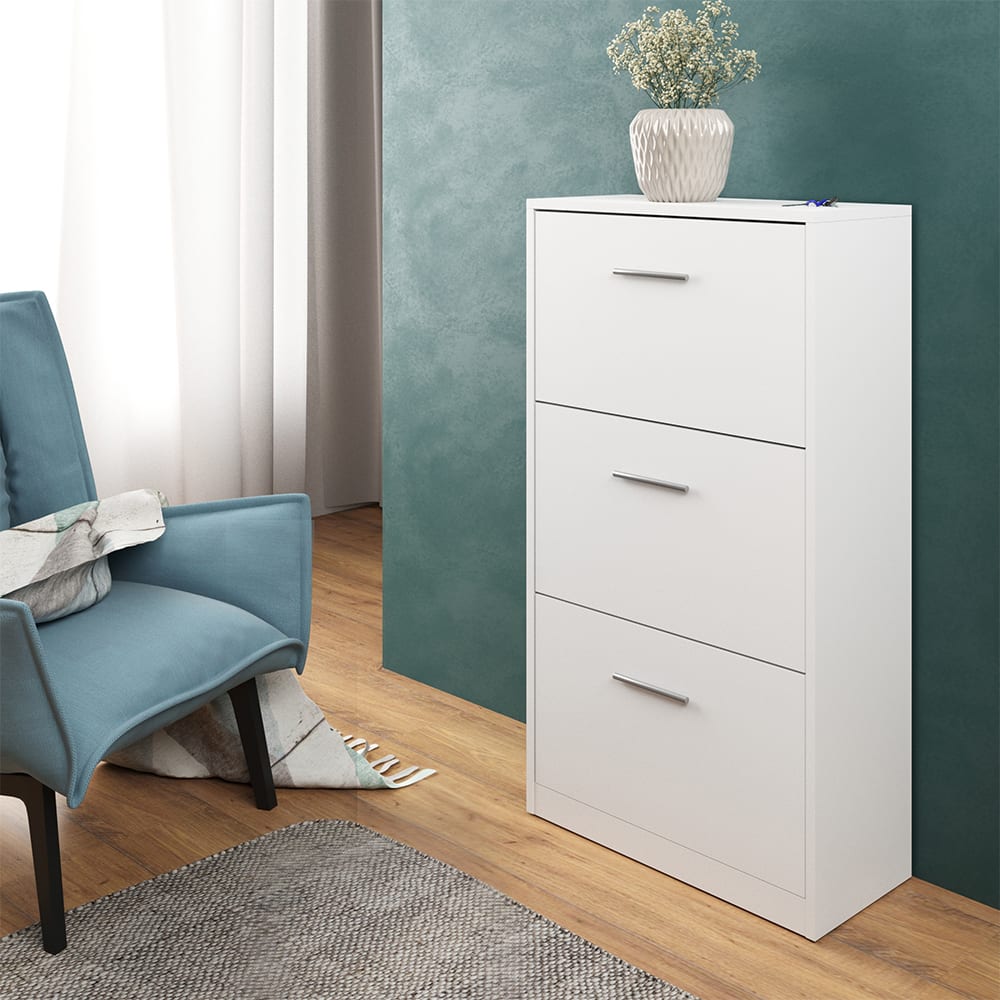 Meuble à chaussures , Blanc 59 x 105cm