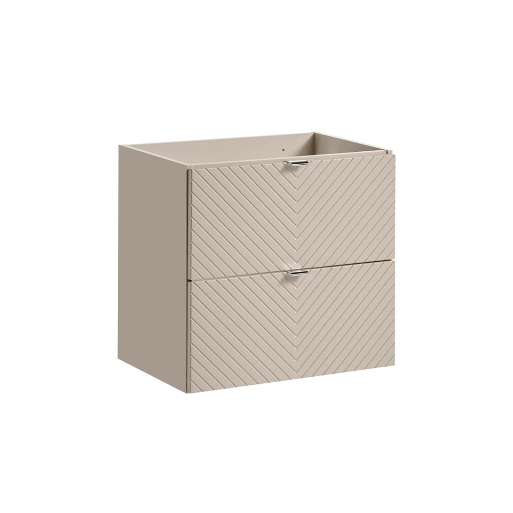 Petits meubles Waschtischunterschrank 60cm Melamin Kaschmir Beige Spanplatte