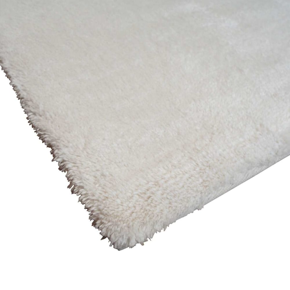 Tapis à poils longs extra-doux blanc 120x160 — vue 4