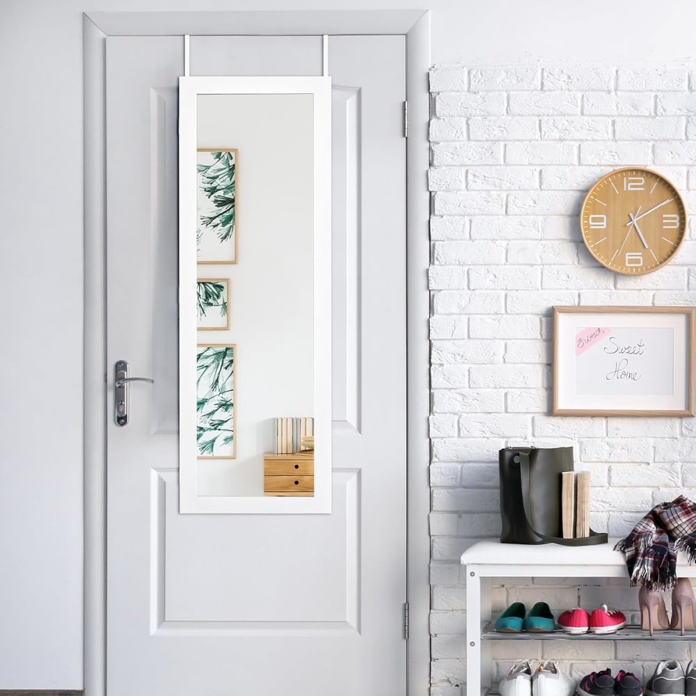 Schmuckschrank aus Holz 31,5x9x110cm, Weiß - Maisons Du Monde