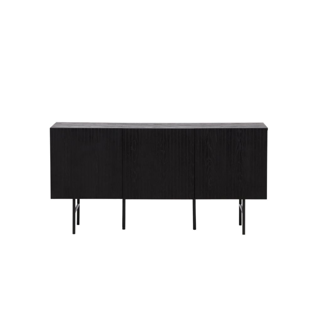 armoire noire en bois