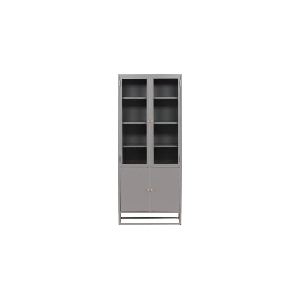 vitrine gris clair en