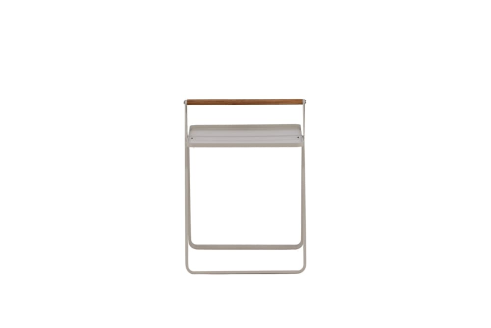 table d'appoint beige - acier