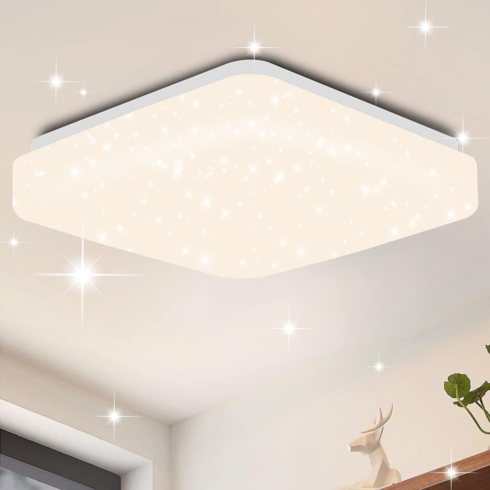 Madden - LED-Deckenleuchte aus Kunststoff, Weiß, L 21 cm -