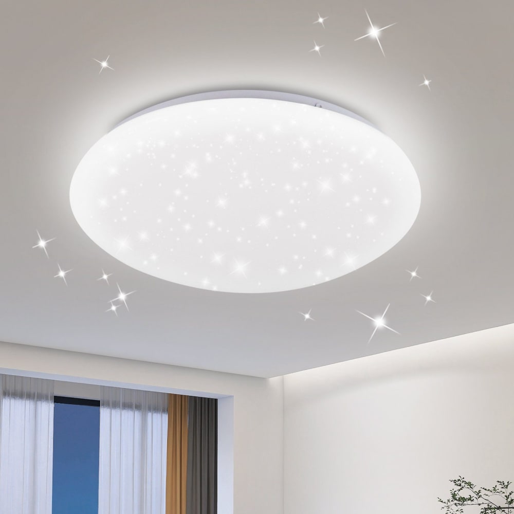 Attendorn ii - plafonnier led en plastique, coloris blanc, l 26 cm — vue 3