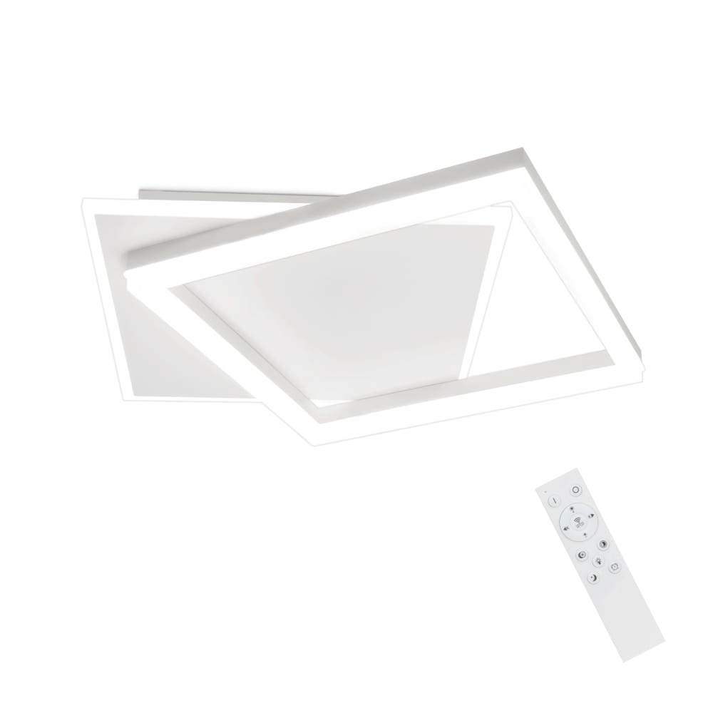 Glühwürmchen - plafonnier led en métal, coloris blanc, l 44 cm
