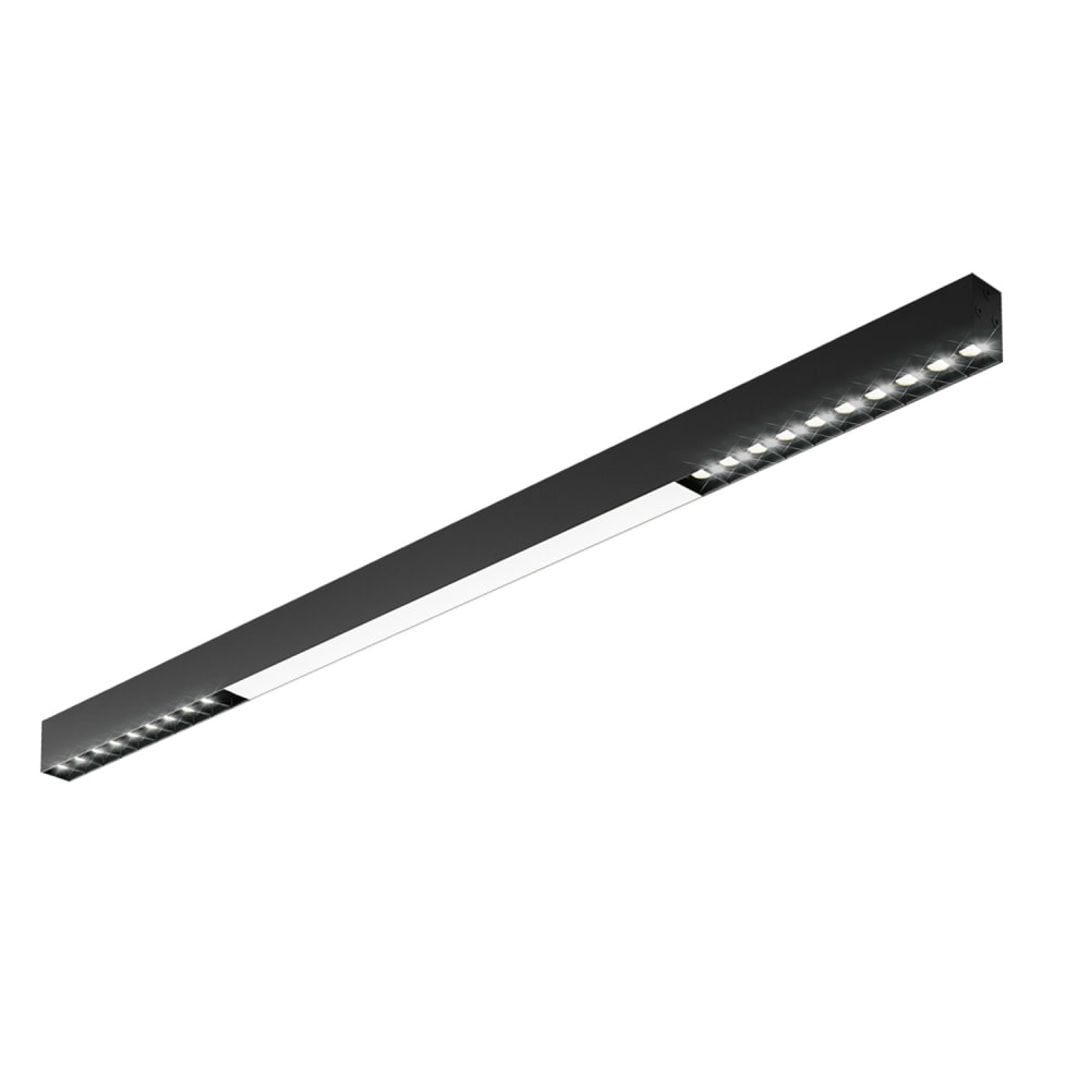 Gratia - plafonnier led en métal, coloris noir, l 107 cm