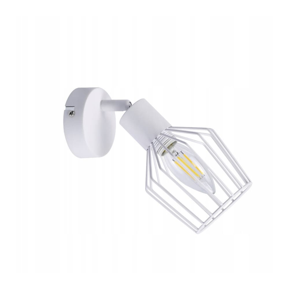 rautenberg - plafon de metal color blanco 8 cm e14