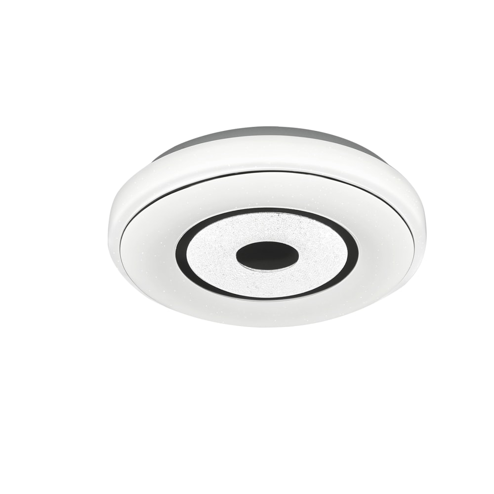 Nettlife Lopez - LED-Deckenleuchte aus Kunststoff, Weiß, L 30 cm style modern Weiß Pvc - Polyvinlychlorid
