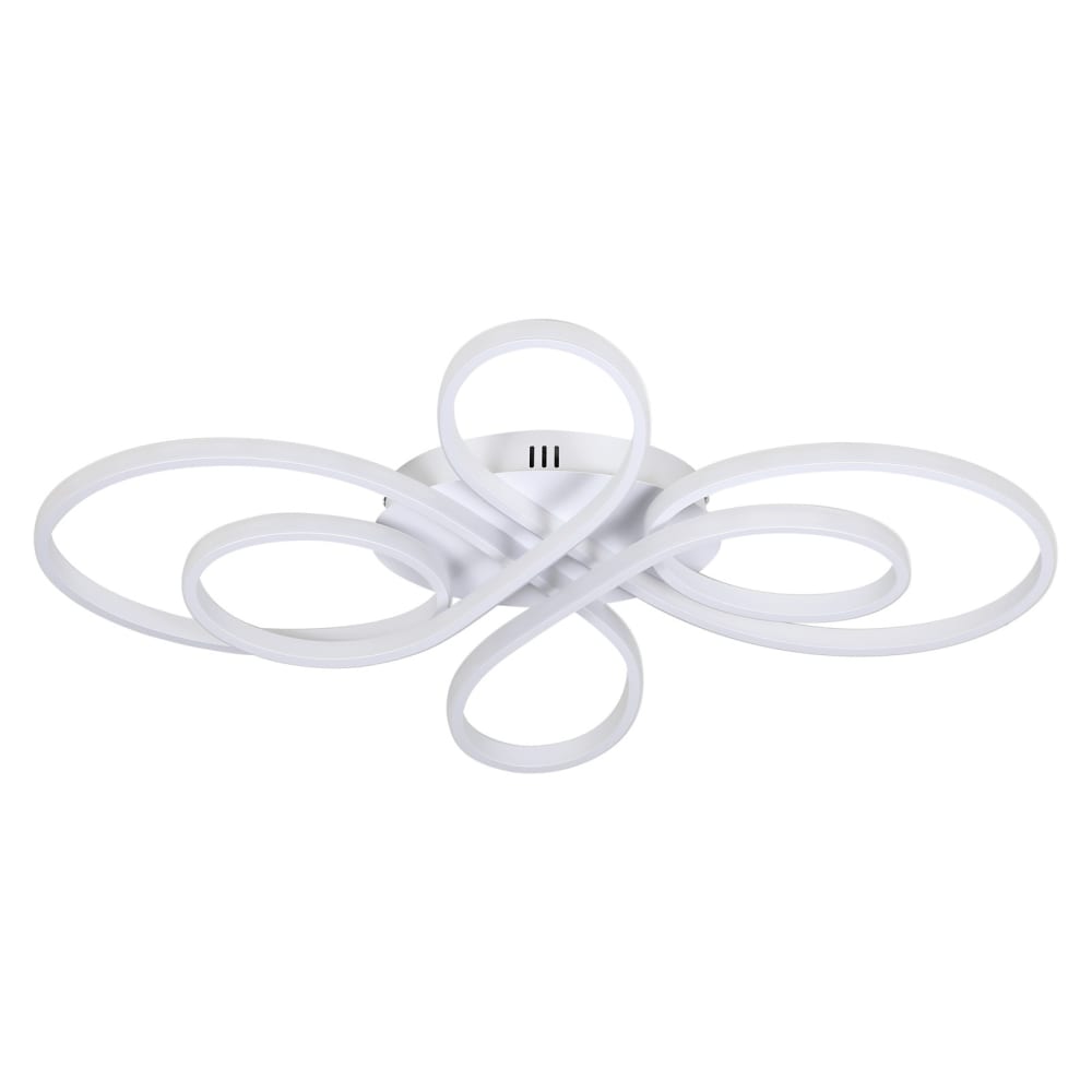 Nettlife Gould - LED-Deckenleuchte aus Metall, Weiß, L 100 cm style modern Weiß Metall