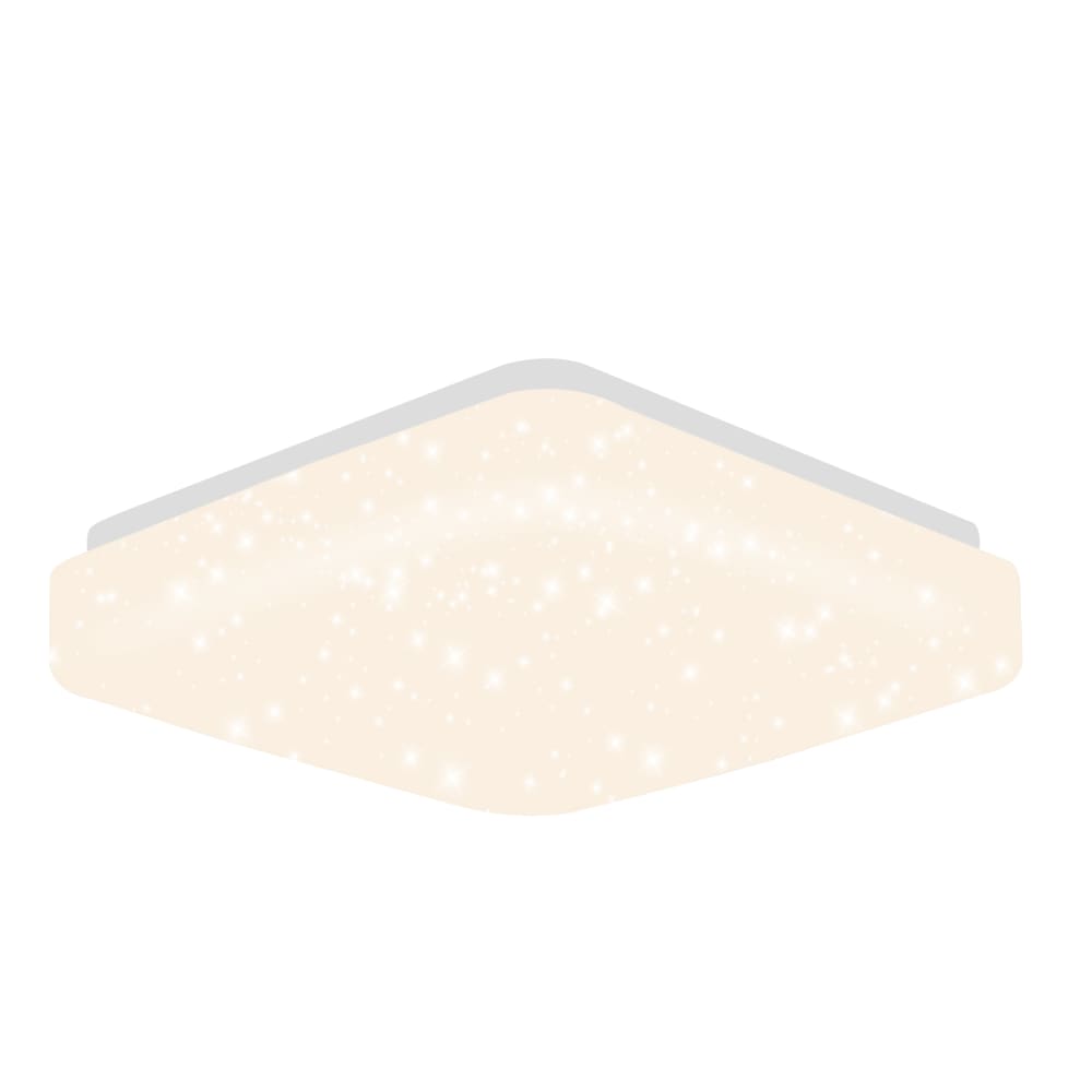 Nettlife Plauen - LED-Deckenleuchte aus Kunststoff, Weiß, L 21 cm style modern Weiß Pvc - Polyvinlychlorid