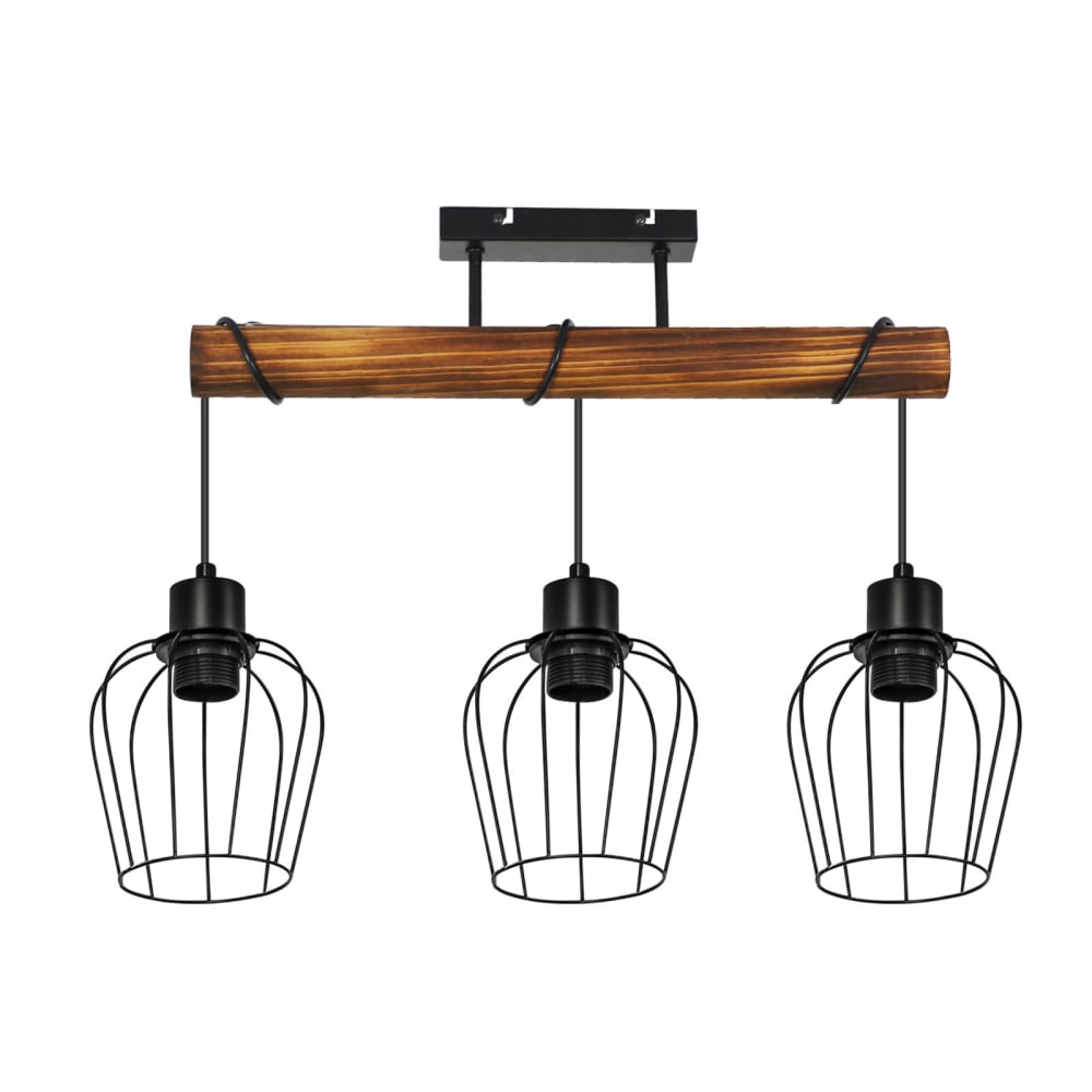 Plafonnier L:52cm, noir