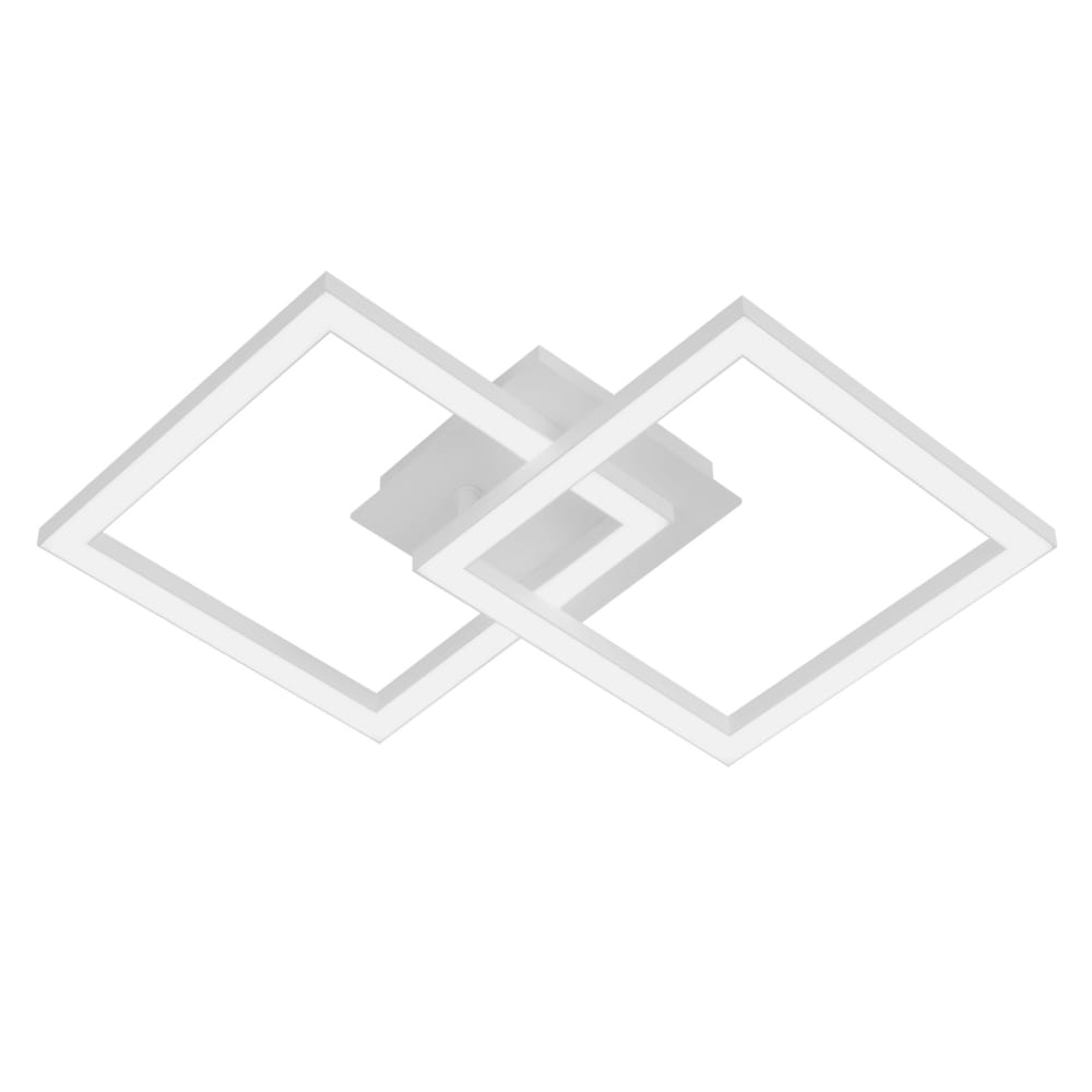 Chapman - plafonnier led en métal, coloris blanc, l 47 cm