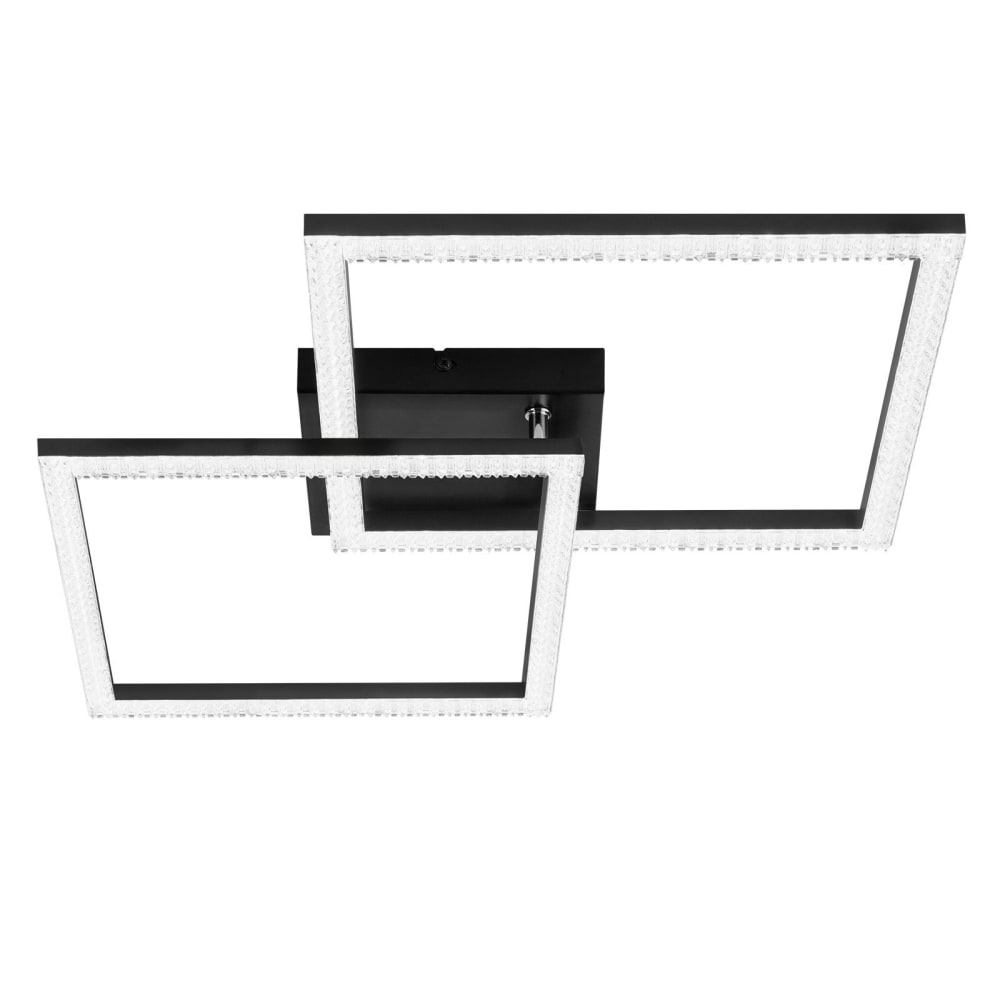 Bielefeld ii - plafonnier led en métal, coloris noir, l 47 cm