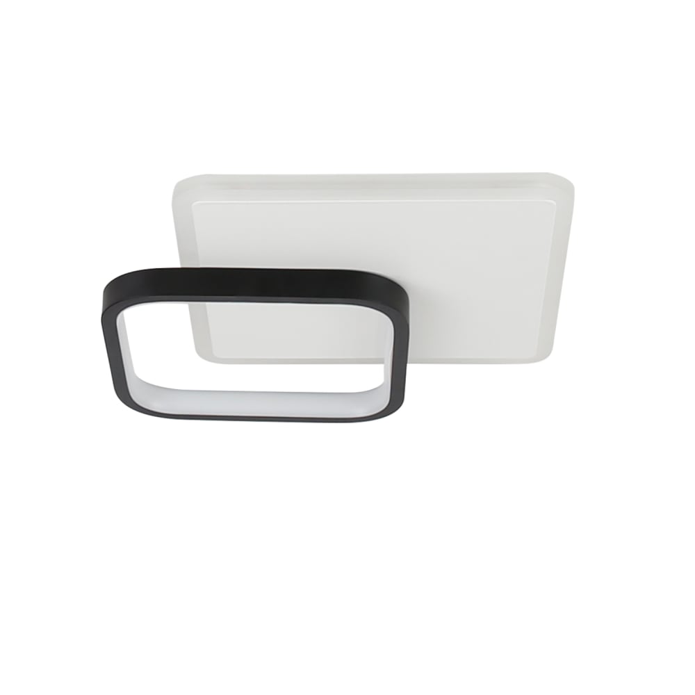 Nettlife Majeski - LED-Deckenleuchte aus Metall, Schwarz, L 25 cm style modern Schwarz Metall