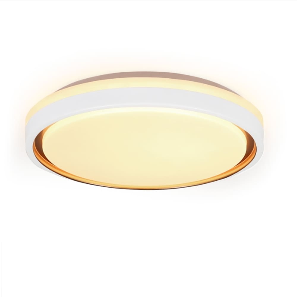 Golden - plafonnier led en plastique, coloris blanc, l 30 cm