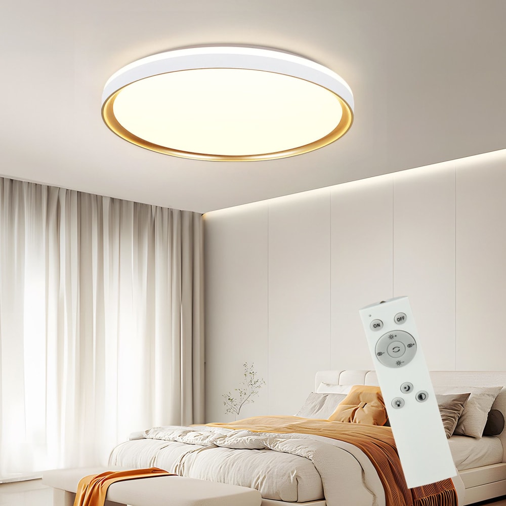 Golden - plafonnier led en plastique, coloris blanc, l 30 cm — vue 3