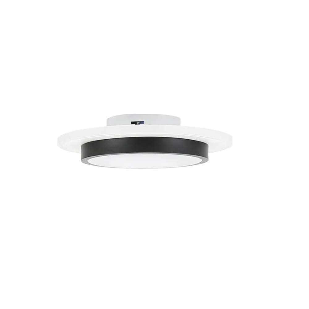 Nettlife Rattan - LED-Deckenleuchte aus Kunststoff, Weiß, L 24 cm style modern Weiß Pvc - Polyvinlychlorid